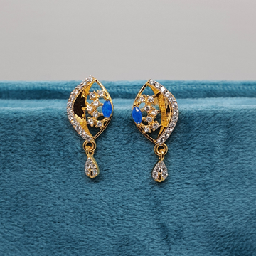 Gold 18.k Fancy Diamond Ladies Earrings by 