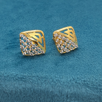 18.k Gold Fancy Diamond Earrings by 